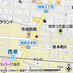 北陸労働金庫金沢南支店周辺の地図