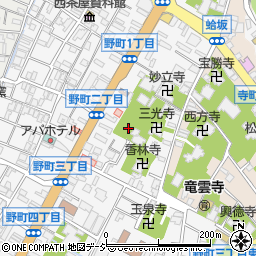 石川県金沢市野町1丁目3周辺の地図