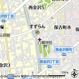 石川県金沢市西金沢新町269周辺の地図