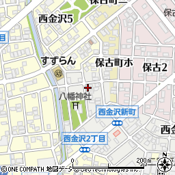 石川県金沢市西金沢新町243周辺の地図