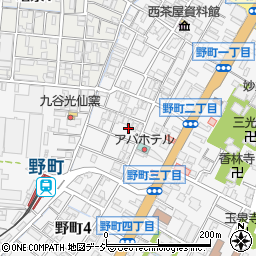 石川県金沢市野町2丁目10周辺の地図
