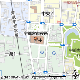 宇都宮市役所　検査室周辺の地図