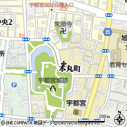 栃木県宇都宮市本丸町2-24周辺の地図