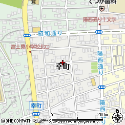 栃木県宇都宮市幸町周辺の地図