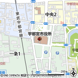 栃木銀行宇都宮市役所 ＡＴＭ周辺の地図
