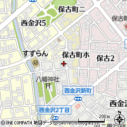 石川県金沢市西金沢新町227-2周辺の地図