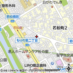 石川県金沢市もりの里2丁目9周辺の地図