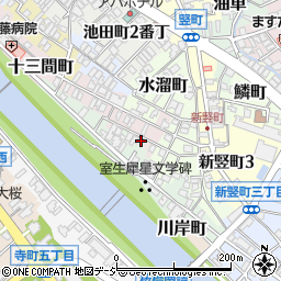 石川県金沢市十三間町136-2周辺の地図