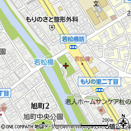 浅野川すずかけ公園周辺の地図