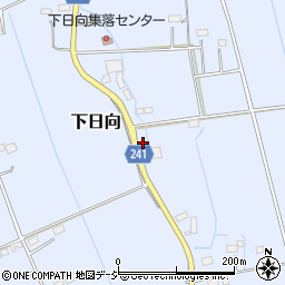 栃木県鹿沼市下日向247周辺の地図
