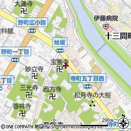 ホテルフォレストイン金沢周辺の地図