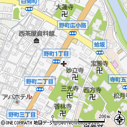 石川県金沢市野町1丁目2-28周辺の地図