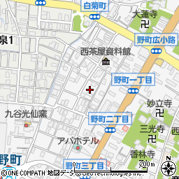 石川県金沢市野町2丁目18周辺の地図