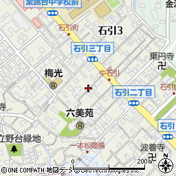 石川県金沢市石引周辺の地図