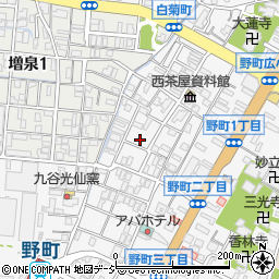 石川県金沢市野町2丁目14-8周辺の地図