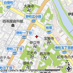 石川県金沢市野町1丁目2周辺の地図