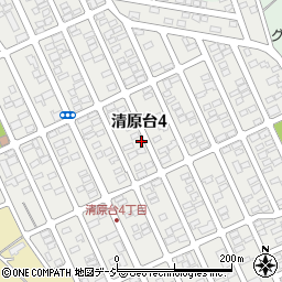 栃木県宇都宮市清原台周辺の地図