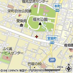 宮脇町公民館周辺の地図