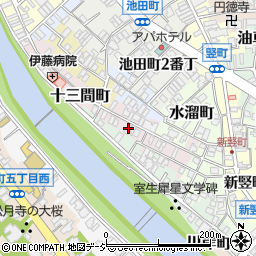 石川県金沢市十三間町119周辺の地図