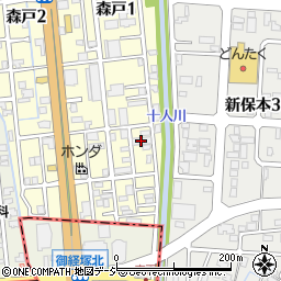 金沢塗装工業株式会社周辺の地図