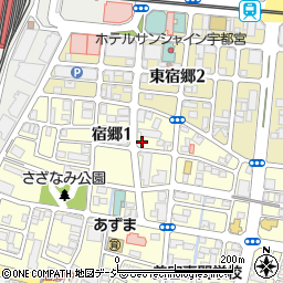 タイムズ宇都宮宿郷第４駐車場周辺の地図