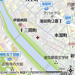 石川県金沢市十三間町115周辺の地図