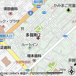 ノエビア多賀茨城販売会社周辺の地図