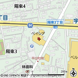 ベイシア宇都宮陽東店周辺の地図