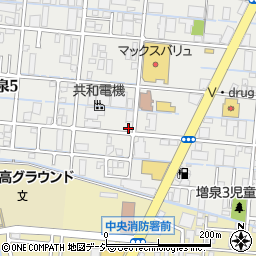 おそうじ本舗　金沢増泉店周辺の地図