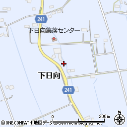 栃木県鹿沼市下日向374周辺の地図