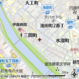 石川県金沢市十三間町9周辺の地図