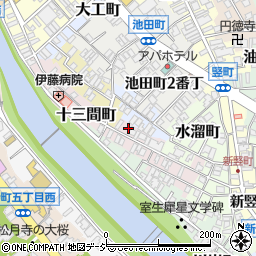 石川県金沢市十三間町8周辺の地図