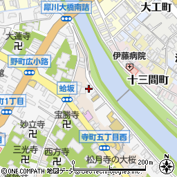 株式会社石田屋　犀川店周辺の地図