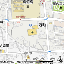 株式会社カンセキ　新鹿沼店ネオサイクリスタ館周辺の地図