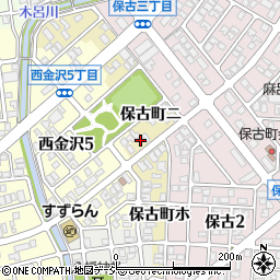 石川県金沢市保古町ニ124周辺の地図