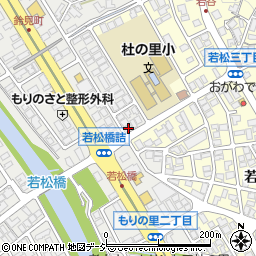 石川県金沢市もりの里2丁目42周辺の地図