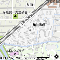石川県金沢市糸田新町周辺の地図