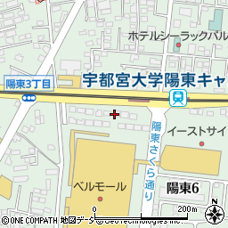 栃木セキスイハイム株式会社　セキスイハイム展示場宇都宮ベルモール店周辺の地図