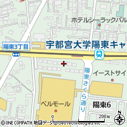 パナソニックホームズ北関東株式会社宇都宮支店　宇都宮東営業所周辺の地図