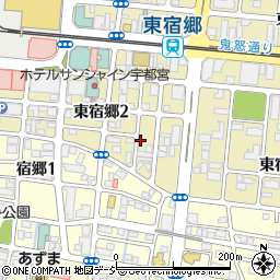 タイムズ宇都宮東宿郷第９駐車場周辺の地図