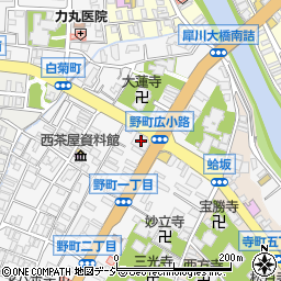 石川県金沢市野町2丁目2-1周辺の地図