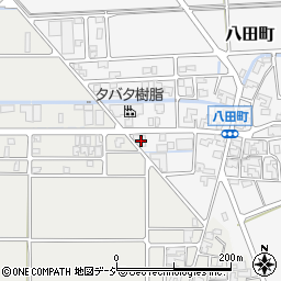 石川県白山市八田町377周辺の地図