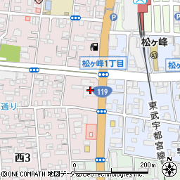 栃木銀行宇都宮西支店周辺の地図