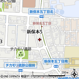 金沢新保本郵便局周辺の地図