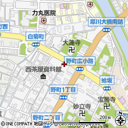 石川県金沢市野町2丁目2-30周辺の地図