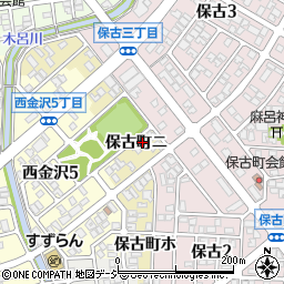石川県金沢市保古町ニ132周辺の地図