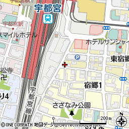 ファーストパーク宇都宮東宿郷第３駐車場周辺の地図