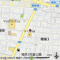 ファミリーマート金沢増泉３丁目店周辺の地図