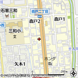 カレーハウスＣｏＣｏ壱番屋金沢西インター店周辺の地図