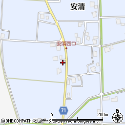 富山県南砺市安清575周辺の地図
